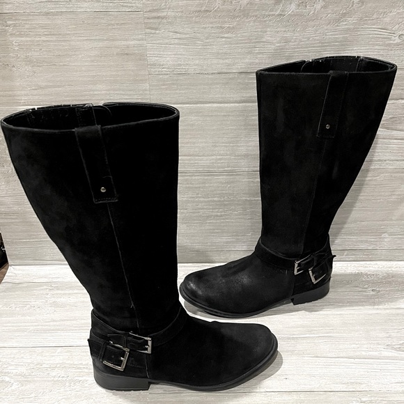 Clarks Shoes Clarks Tall Leather Boots Poshmark